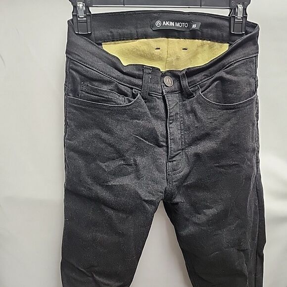 Akin Moto Alpha Shearling-Lined Touring Motorcycle Pants Unisex XS Cruising - Picture 8 of 11